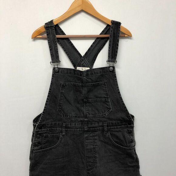 Free People Charcoal Denim Romper - Picture 16 of 16